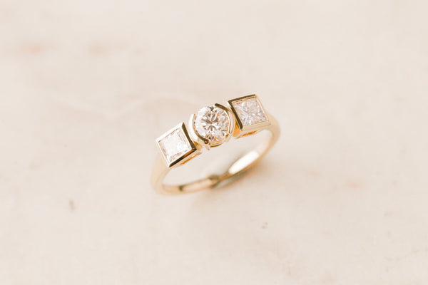 A Custom Ring with Mom's Diamond