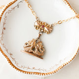 "W" Victorian Charm Pendant