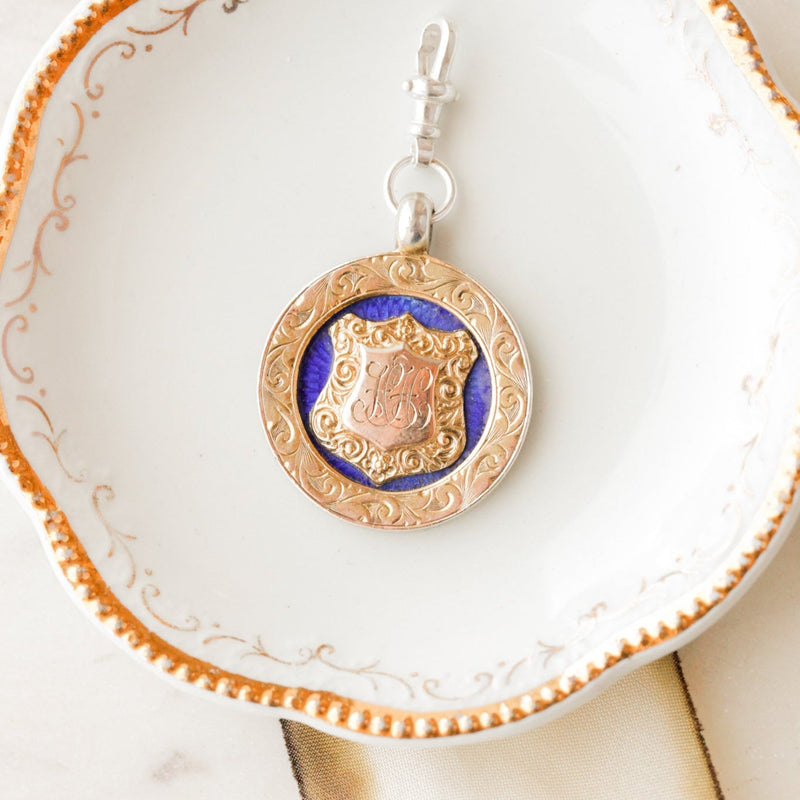 "HH" Medallion Pendant Charm