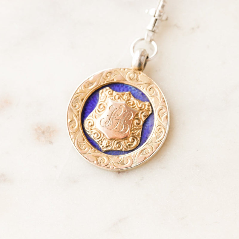 "HH" Medallion Pendant Charm