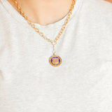 "HH" Medallion Pendant Charm