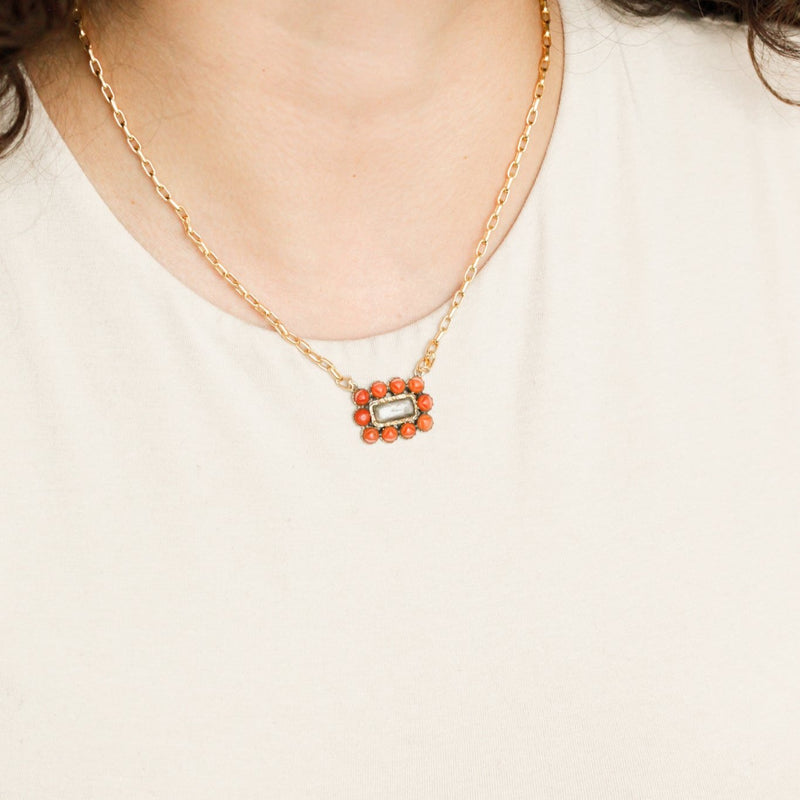 Eva Coral Pendant