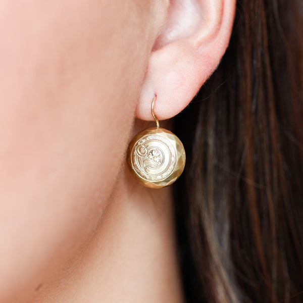 Mathilde Engraved Earrings