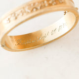 "Bertha" Engraved Victorian Bangle