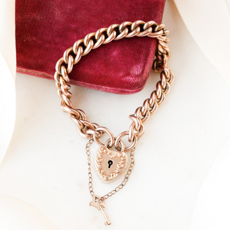 Lover's Lock + Key Bracelet