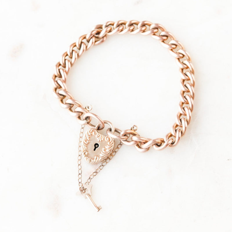 Lover's Lock + Key Bracelet