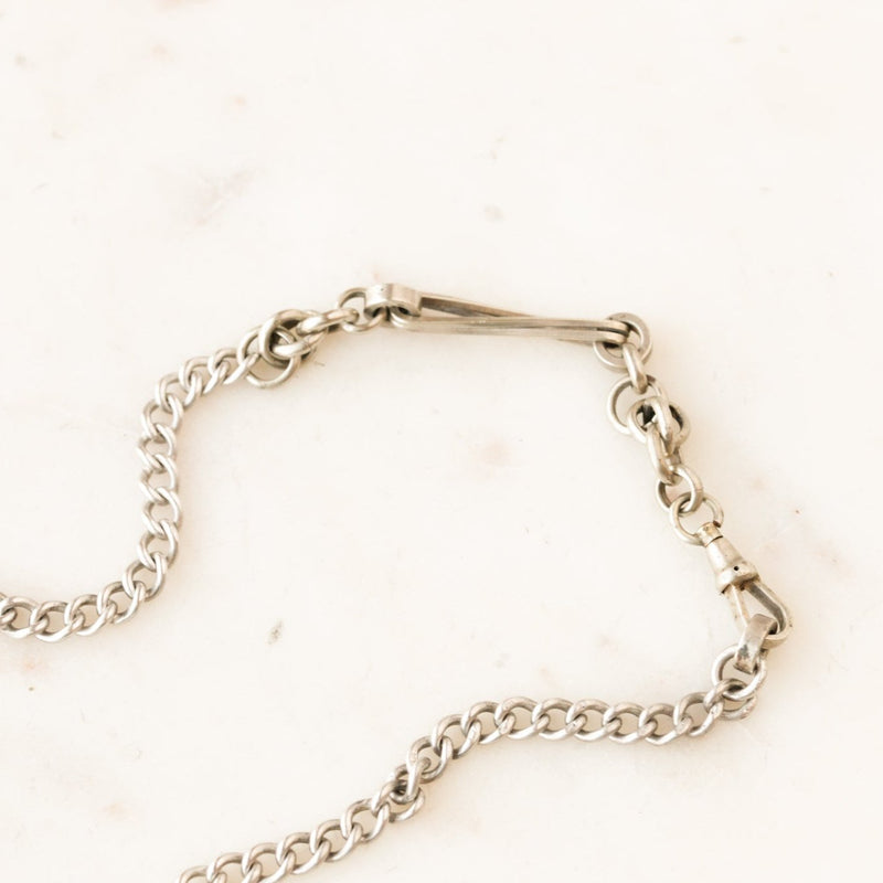 Holland Silver Watch Chain Necklace