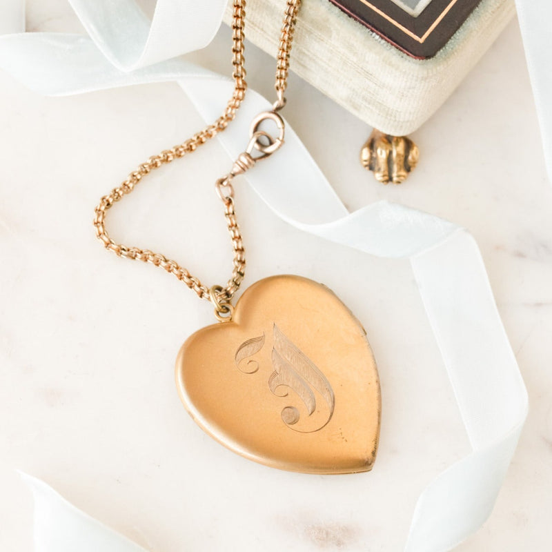 "J" Heart Locket