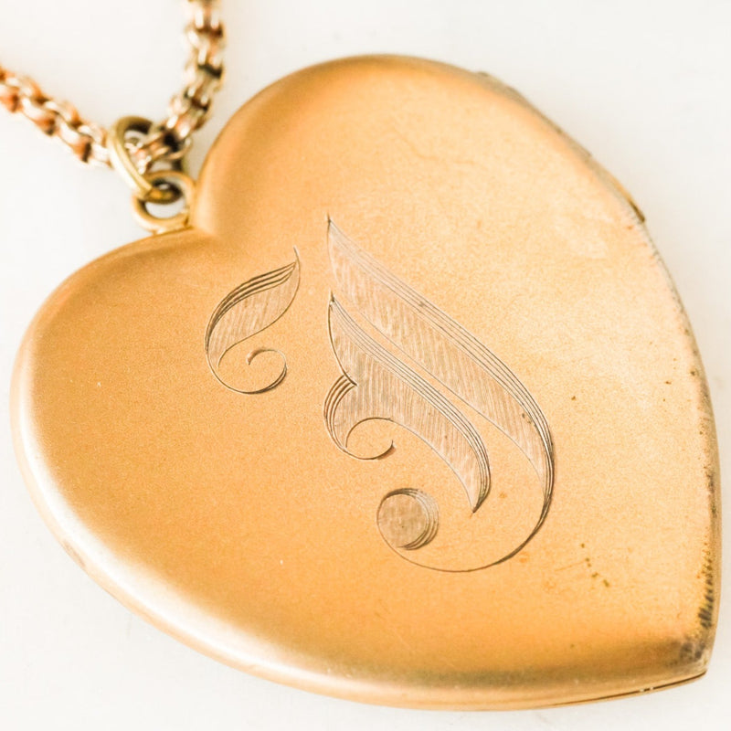 "J" Heart Locket