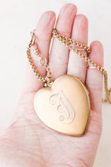 "J" Heart Locket