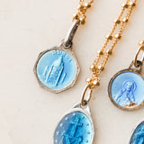 Petite Enameled Saint Pendants