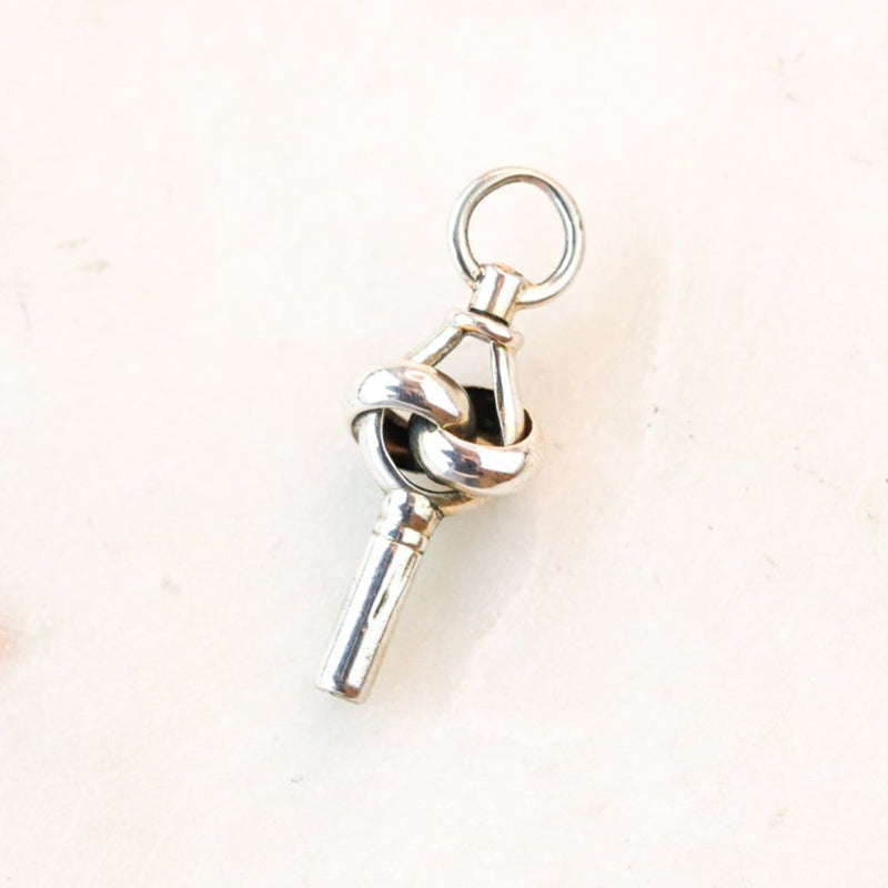 Silver Victorian Knot Watch Key