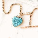 Laurie Turquoise Heart Pendant