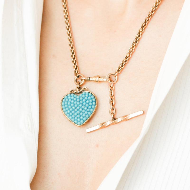 Laurie Turquoise Heart Pendant