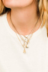 McIntyre Citrine + Solid Gold Fob Necklace