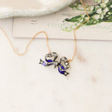 Anicette Enameled Bow Pendant