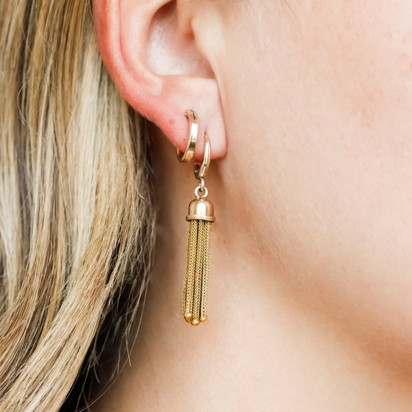 Ethel Gold Tassel Earrings