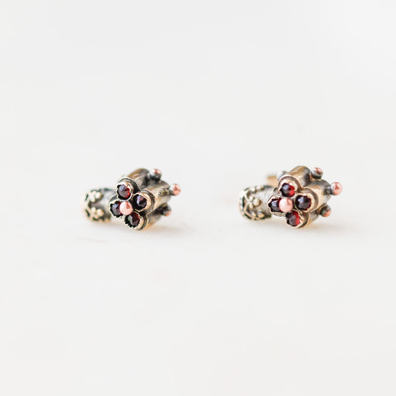 Allore Bohemian Garnet Earrings