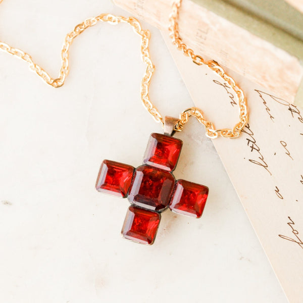 Briar Gem Cross Pendant