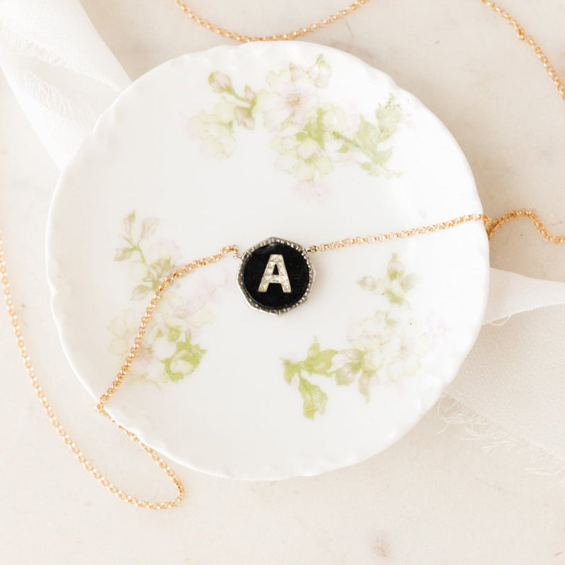 "A" Deco Pendant