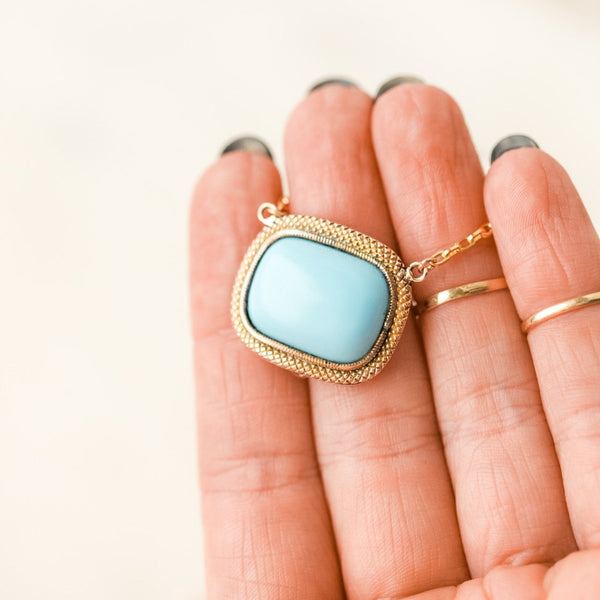 Hervine Turquoise Pendant