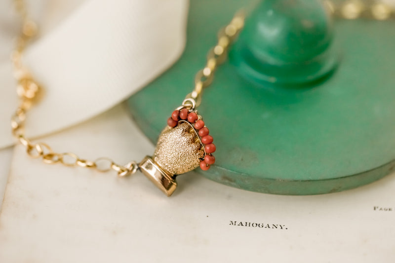 Elle Coral Fist Pendant